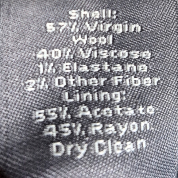 Ann Taylor Brown Pinstripe Wool Blend Dress Pants Size 4 - Picture 7 of 7